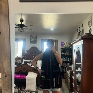 Gorski Colorful Geometric Patterned Scarf